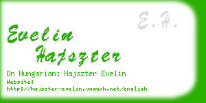 evelin hajszter business card